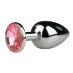 EasyToys Metall Buttplug - Silber/Rosa - S EasyToys EasyToys Metall Buttplug - Silber/Rosa - S