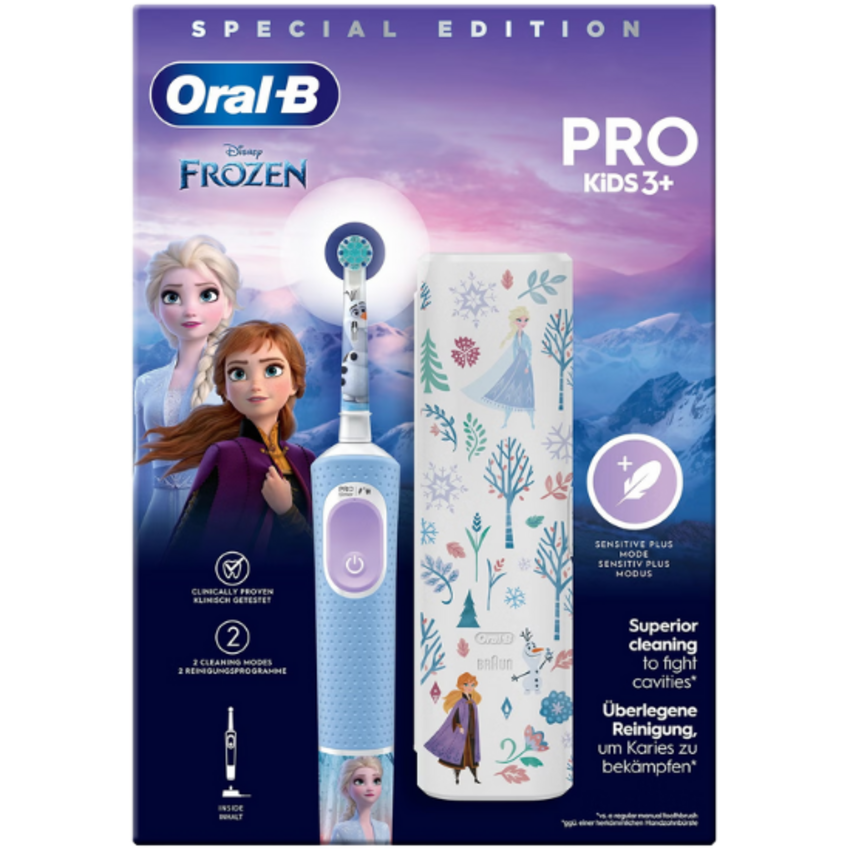 Oral-B PRO Kids 3+ Frozen Elektrische Zahnbürste + Reiseetui Oral-B Oral-B PRO Kids 3+ Frozen Elektrische Zahnbürste + Reiseetui