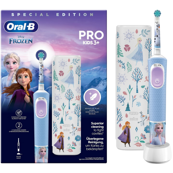 Oral-B PRO Kids 3+ Frozen Elektrische Zahnbürste + Reiseetui Oral-B Oral-B PRO Kids 3+ Frozen Elektrische Zahnbürste + Reiseetui