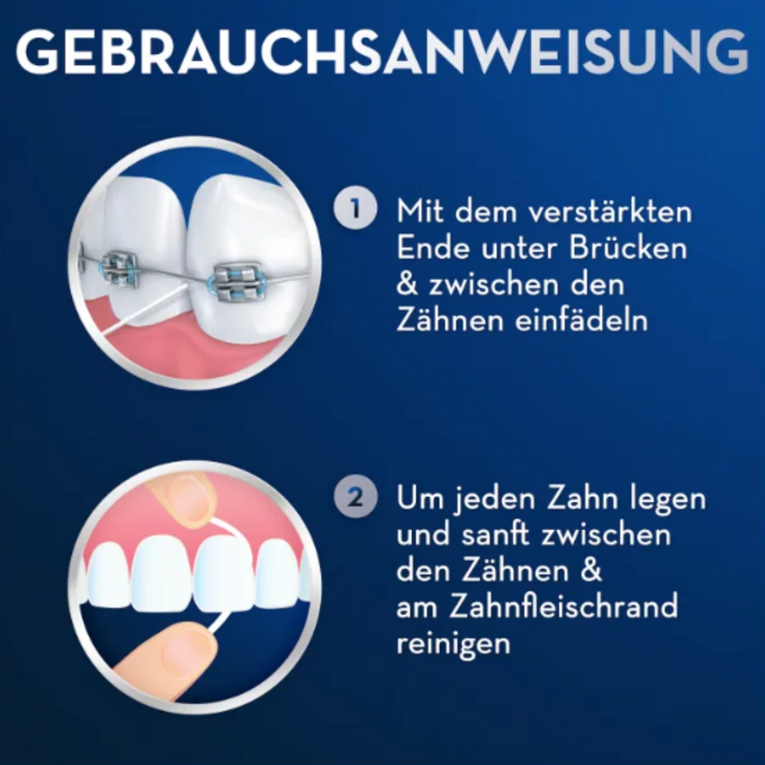 Oral-B Super Floss Threader - 50 Stück Oral-B Oral-B Super Floss Threader - 50 Stück