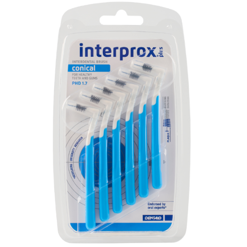 Interprox Plus Conical Blau PHD 1.7 mm - 6 Stück Interprox Interprox Plus Conical Blau PHD 1.7 mm - 6 Stück