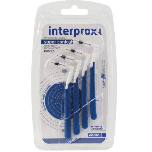 Interprox Plus Super Conical Dunkelblau PHD 2.0 mm - 4 Stück Interprox Interprox Plus Super Conical Dunkelblau PHD 2.0 mm - 4 Stück