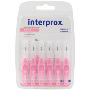 Interprox Interdentalbürsten Nano Rosa PHD 0,7 mm – 6 Stück