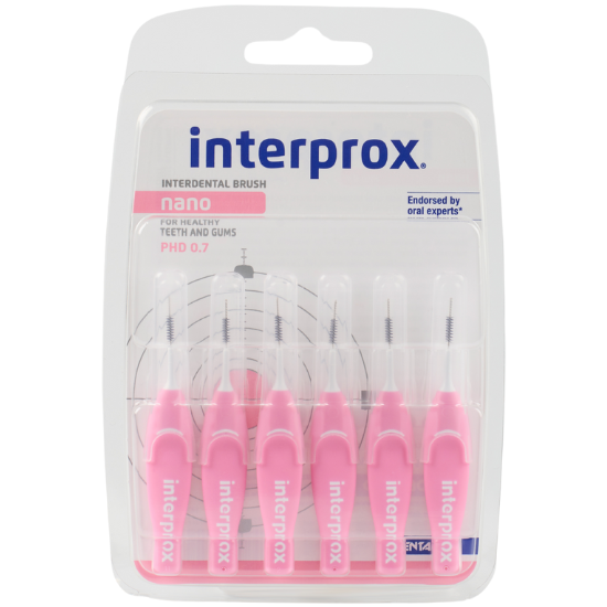 Interprox Interdentalbürsten Nano Rosa PHD 0,7 mm – 6 Stück Interprox Interprox Interdentalbürsten Nano Rosa PHD 0,7 mm – 6 Stück