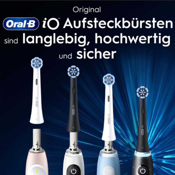 Oral-B Oral-B iO Gentle Care Black Aufsteckbürsten – 8 Stück
