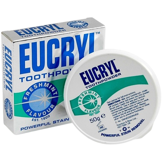 Eucryl Eucryl Zahnputzpulver – Frische Minze – 50 Gramm