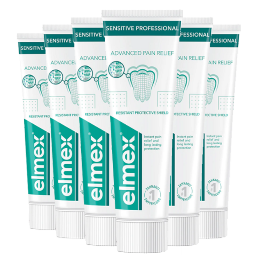 Elmex Sensitive Professional Zahnpasta – 6 x 75 ml Elmex Elmex Sensitive Professional Zahnpasta – 6 x 75 ml