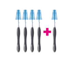 GUM Sunstar GUM Trav-Ler 2,6 mm schwarz - 4+1 Gratis