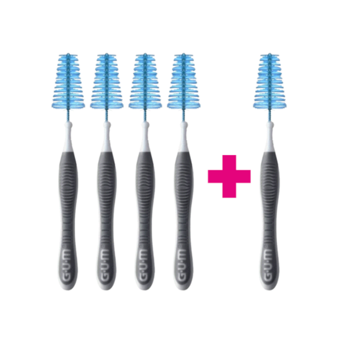 GUM Sunstar GUM Trav-Ler 2,6 mm schwarz - 4+1 Gratis