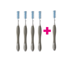 GUM Sunstar GUM Trav-Ler 2,0 mm grau - 5+1 Gratis