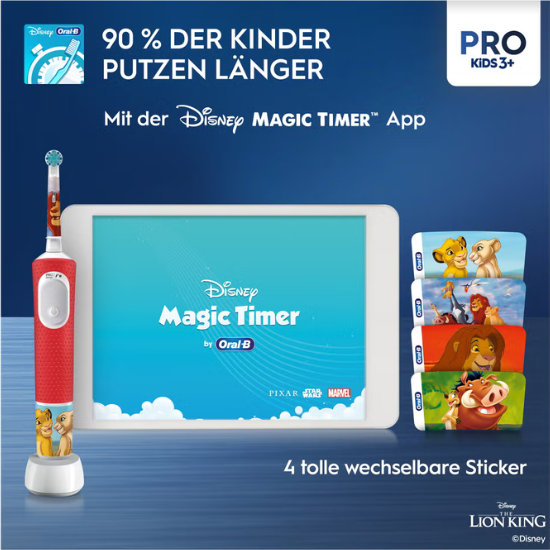 Oral-B Oral-B PRO Kids 3+ The Lion King mit Reisetui - Special Edition