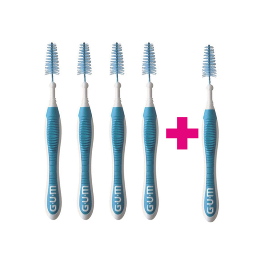 GUM Trav-Ler 1,6 mm blau - 4+1 Gratis GUM Sunstar GUM Trav-Ler 1,6 mm blau - 4+1 Gratis