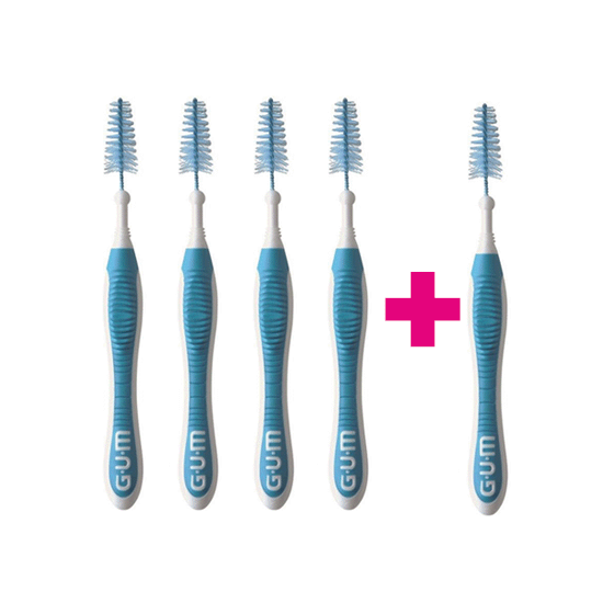 GUM Trav-Ler 1,6 mm blau - 4+1 Gratis GUM Sunstar GUM Trav-Ler 1,6 mm blau - 4+1 Gratis