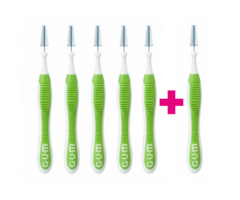 GUM Sunstar GUM Trav-Ler 1,1 mm grün - 5+1 Gratis
