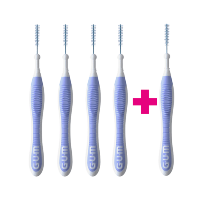 GUM Sunstar  GUM Trav-Ler 0,6 mm lila - 4+1 Gratis