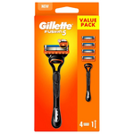Gillette Fusion5 Rasierer + 4 Ersatzklingen Gillette Gillette Fusion5 Rasierer + 4 Ersatzklingen
