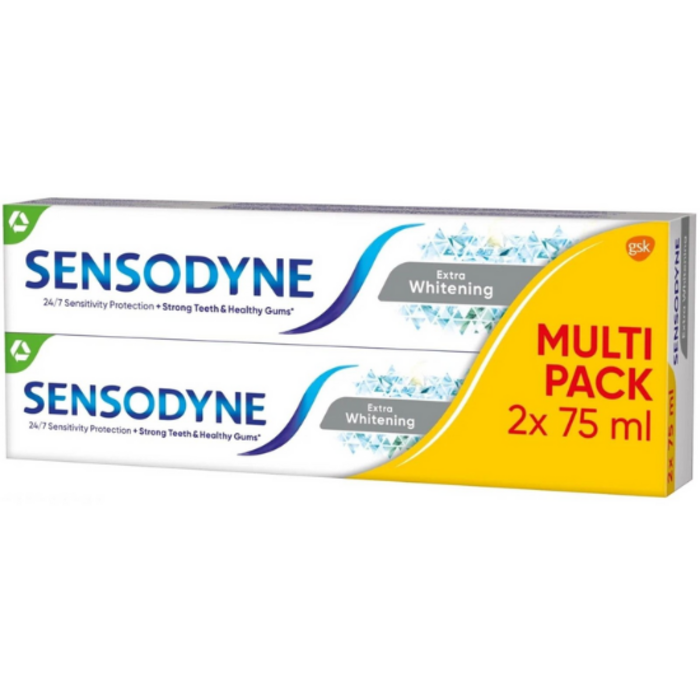 Sensodyne Sensodyne Extra Whitening Zahnpasta – 2 x 75 ml Multi Pack