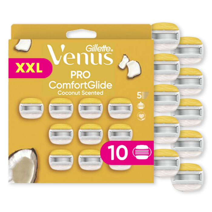 Gillette Gillette Venus Pro ComfortGlide Coconut Rasierklingen – 10 Stück