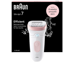 Braun Braun Silk-épil 7 7-000 Wet & Dry Epilierer – Rosa/Weiß