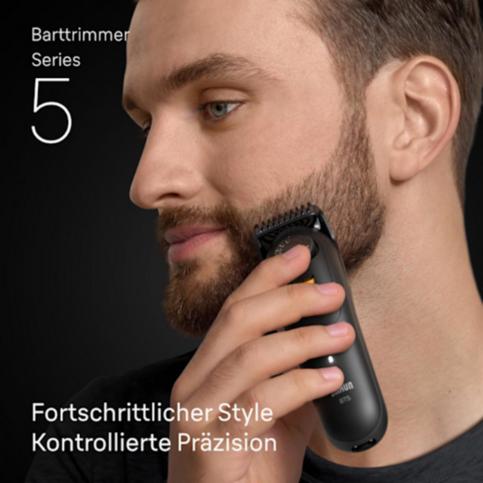 Braun Braun Series 5 BT5520 Barttrimmer – mit 4 Styling-Aufsätzen – Schwarz