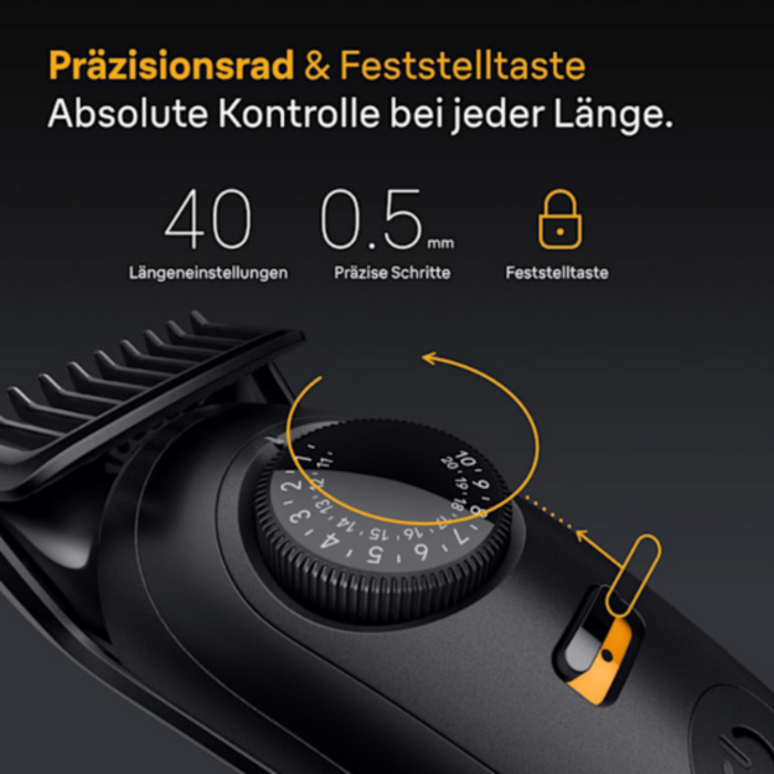 Braun Braun Series 5 BT5520 Barttrimmer – mit 4 Styling-Aufsätzen – Schwarz