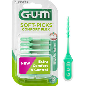 GUM Soft-Picks Comfort Flex Medium – 40 Stück