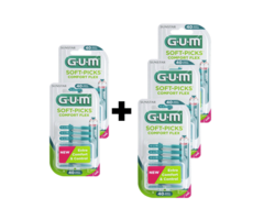 GUM Sunstar GUM Soft-Picks 2+3 GRATIS – Comfort Flex Large – 40 Stück