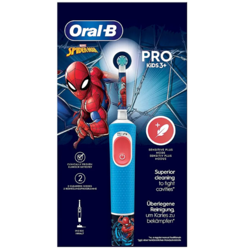 Oral-B Vitality Pro Kids 3+ Spider-Man Elektrische Kinderzahnbürste Oral-B Oral-B Vitality Pro Kids 3+ Spider-Man Elektrische Kinderzahnbürste