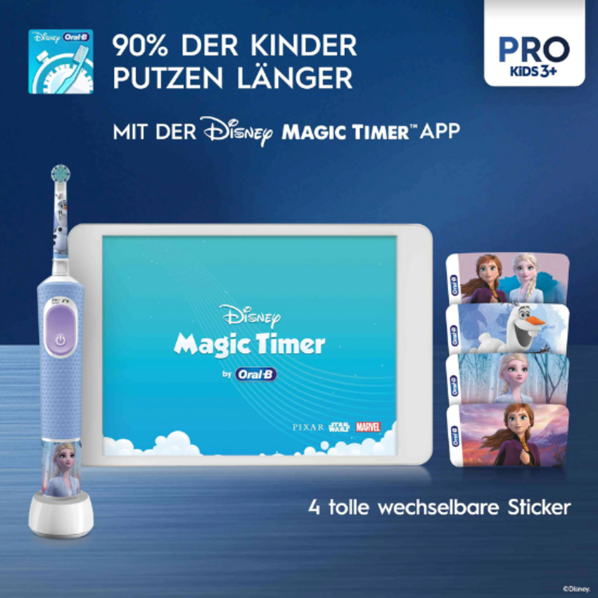 Oral-B Vitality PRO Kids 3+ Frozen Elektrische Zahnbürste Oral-B Oral-B Vitality PRO Kids 3+ Frozen Elektrische Zahnbürste