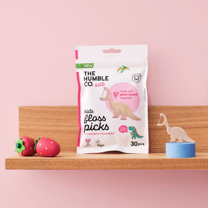 The Humble Co. The Humble Co. Zahnseide Kids Erdbeere – 30 Stück