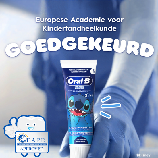 Oral-B Oral-B Junior 6+ Stitch Zahnpasta – Milde Geschmacksnote