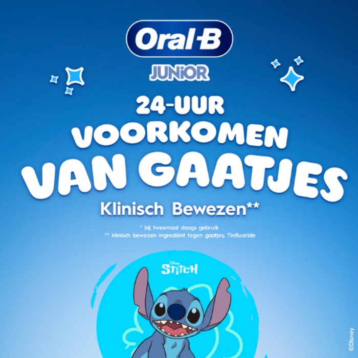 Oral-B Oral-B Junior 6+ Stitch Zahnpasta – Milde Geschmacksnote