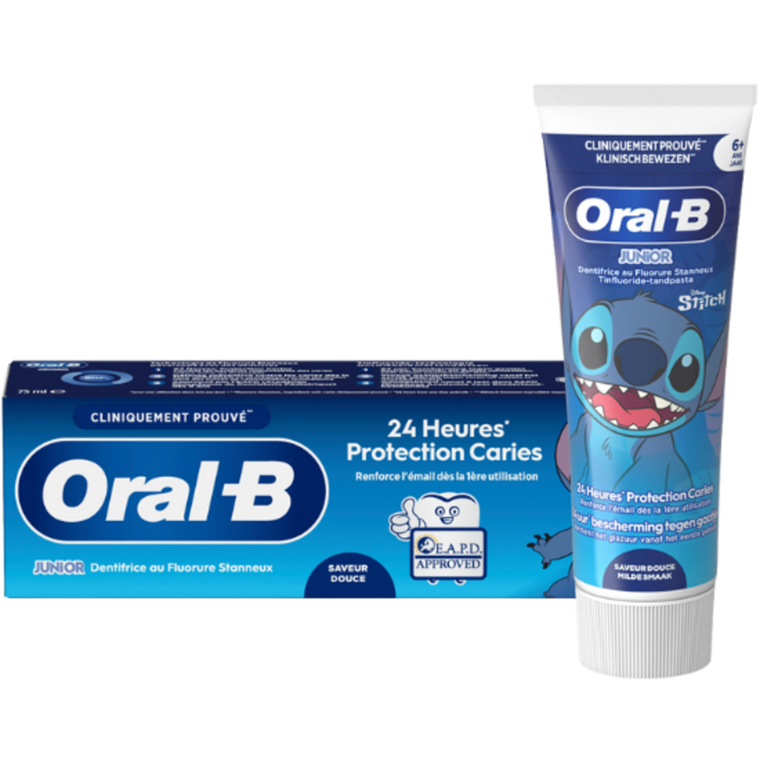 Oral-B Oral-B Junior 6+ Stitch Zahnpasta – Milde Geschmacksnote