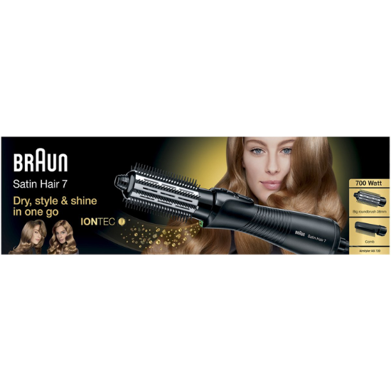 Braun Braun Satin Hair 7 AS720 Warmluftbürste – Schwarz