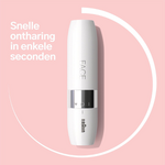 Braun Braun Face Mini Gesichtshaarentferner FS1000 mit Smartlight – Weiß