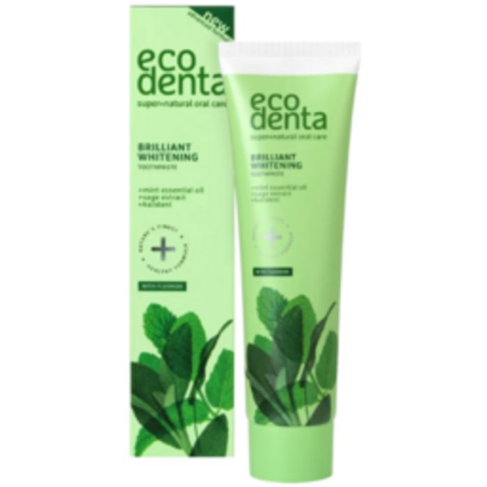 EcoDenta Ecodenta Brilliant Whitening Zahnpasta mit Minzöl & Salbei – 100 ml