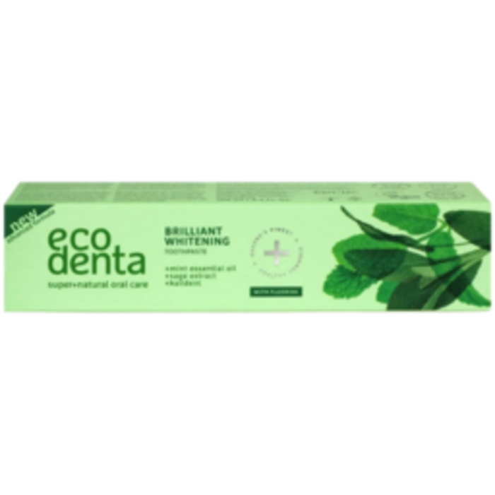 EcoDenta Ecodenta Brilliant Whitening Zahnpasta mit Minzöl & Salbei – 100 ml