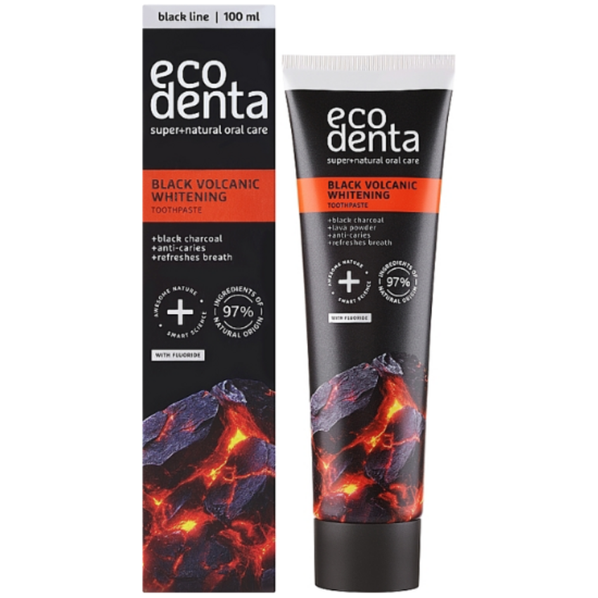 Ecodenta Black Volcanic Whitening Zahnpasta – 100 ml EcoDenta Ecodenta Black Volcanic Whitening Zahnpasta – 100 ml