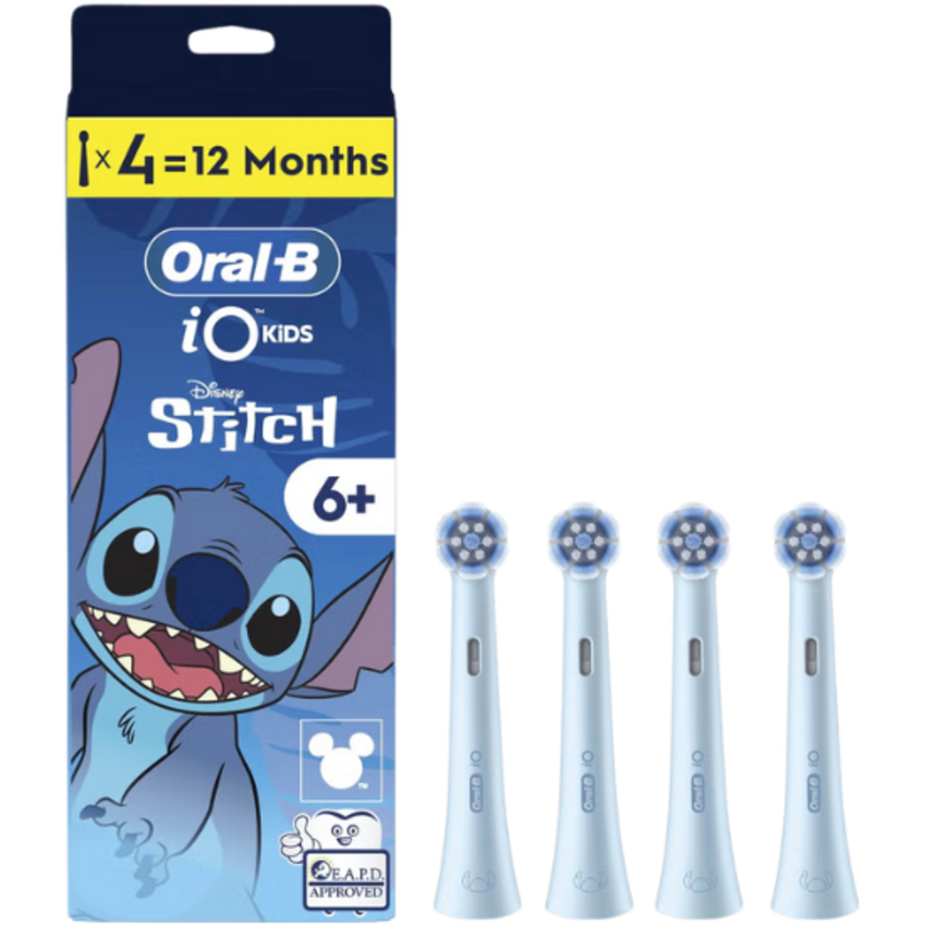 Oral-B iO Kids 6+ Stitch Aufsteckbürsten – 4 Stück Oral-B Oral-B iO Kids 6+ Stitch Aufsteckbürsten – 4 Stück