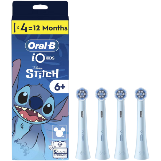 Oral-B iO Kids 6+ Stitch Aufsteckbürsten – 4 Stück Oral-B Oral-B iO Kids 6+ Stitch Aufsteckbürsten – 4 Stück