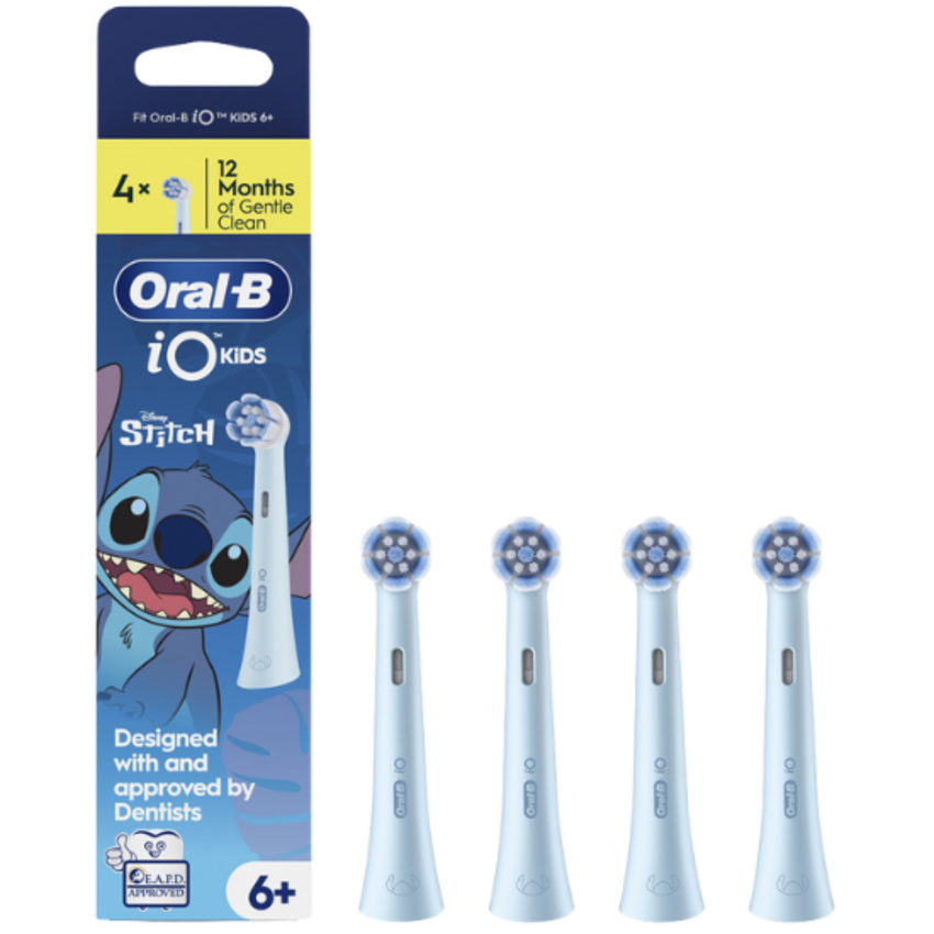Oral-B iO Kids 6+ Stitch Aufsteckbürsten – 4 Stück Oral-B Oral-B iO Kids 6+ Stitch Aufsteckbürsten – 4 Stück