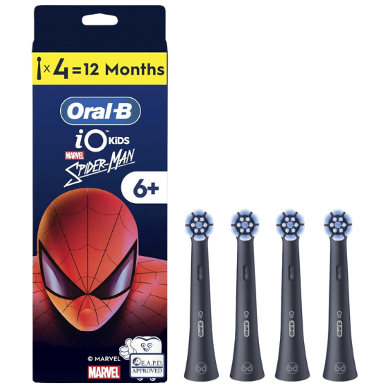 Oral-B iO Kids 6+ Spiderman Aufsteckbürsten – 4 Stück Oral-B Oral-B iO Kids 6+ Spiderman Aufsteckbürsten – 4 Stück