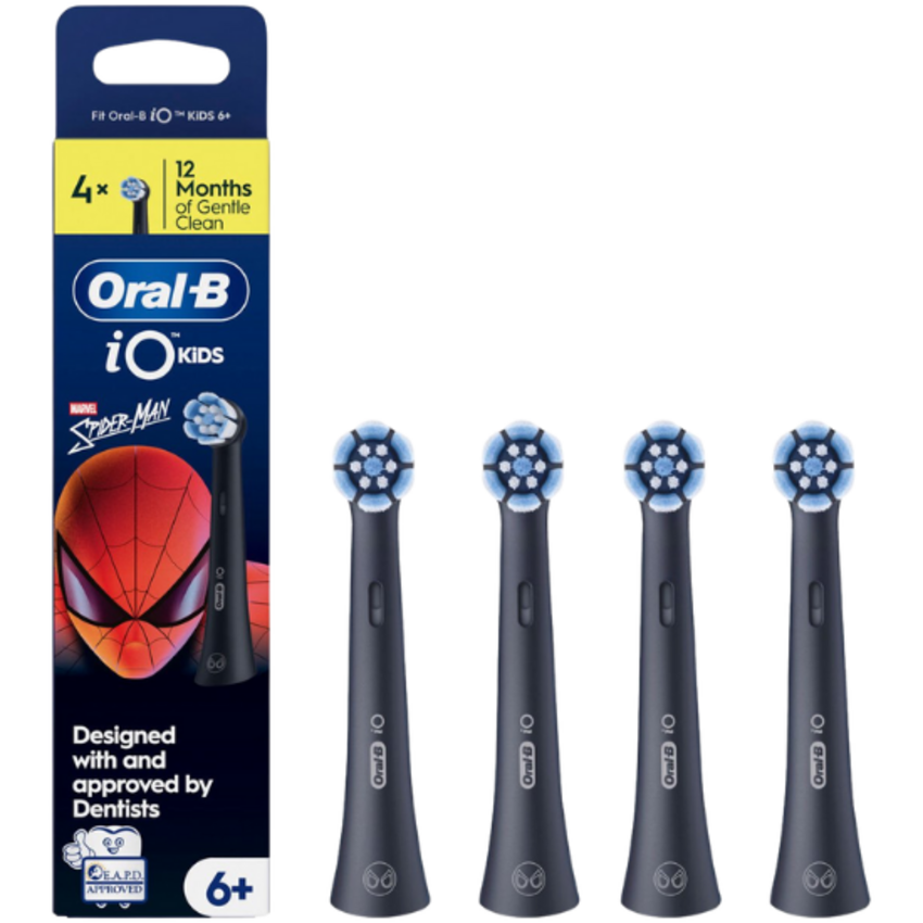 Oral-B iO Kids 6+ Spiderman Aufsteckbürsten – 4 Stück Oral-B Oral-B iO Kids 6+ Spiderman Aufsteckbürsten – 4 Stück