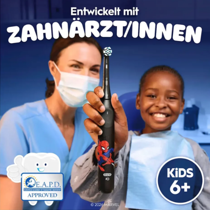 Oral-B iO Kids 6+ Spiderman Aufsteckbürsten – 2 Stück Oral-B Oral-B iO Kids 6+ Spiderman Aufsteckbürsten – 2 Stück