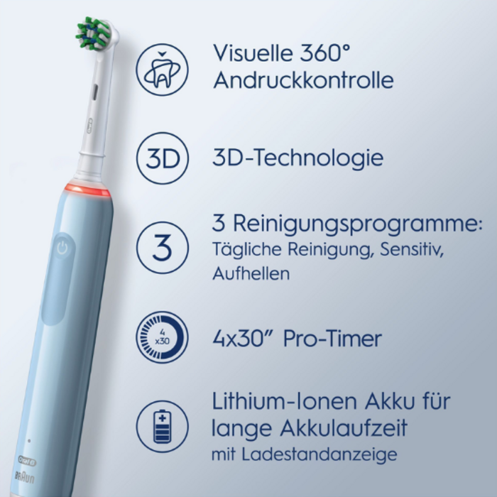 Oral-B Oral-B PRO 3 3000 Blue Elektrische Zahnbürste