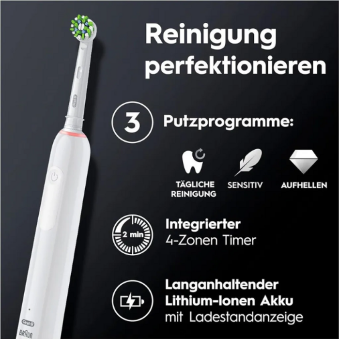 Oral-B Oral-B PRO 3 3500 White Stripe Design Edition + Reiseetui