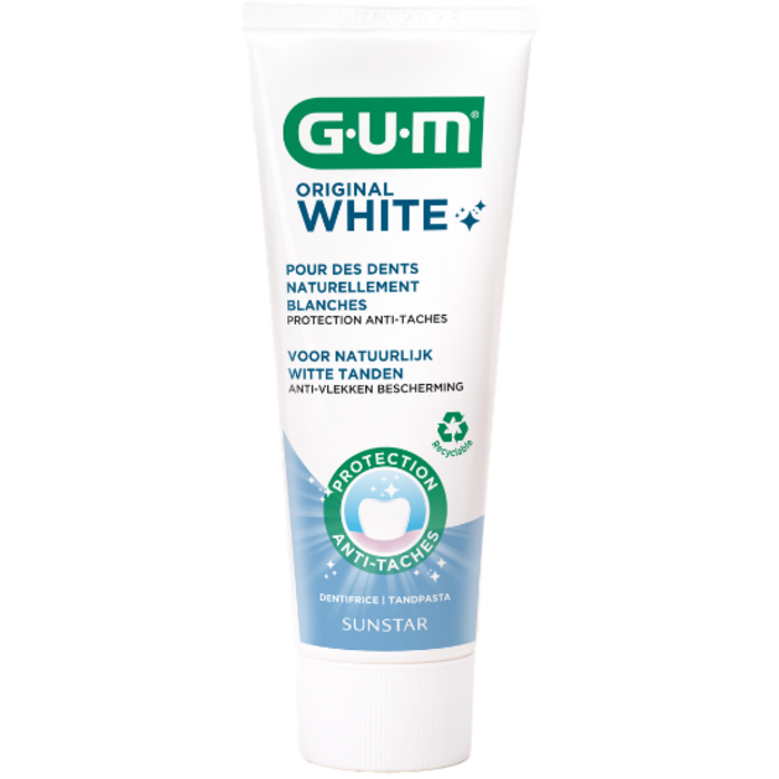 GUM Sunstar GUM Original White Anti-Stain Zahnpasta – 75 ml