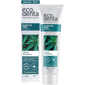 Ecodenta Sensitive Care Zahnpasta – mit CBD & Probiotika – 100 ml