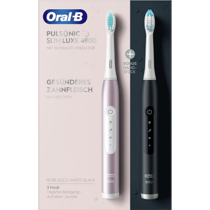Oral-B Oral-B Pulsonic Slim Luxe 4900 – Rose Gold/Matt Black DUO-Set