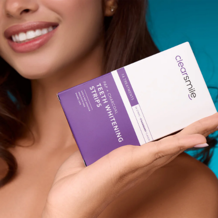 Clearsmile Clearsmile PAP+ Whitening Strips Charcoal – Strawberry – 28 Stück